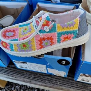 Hey Dude Multicolor Patchwork Flats